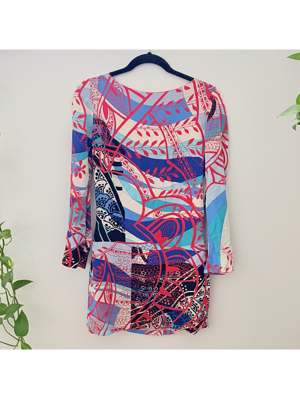 Emilio Pucci Dress Mini 2000s Grasshopper Archival Print Abstract Geometric